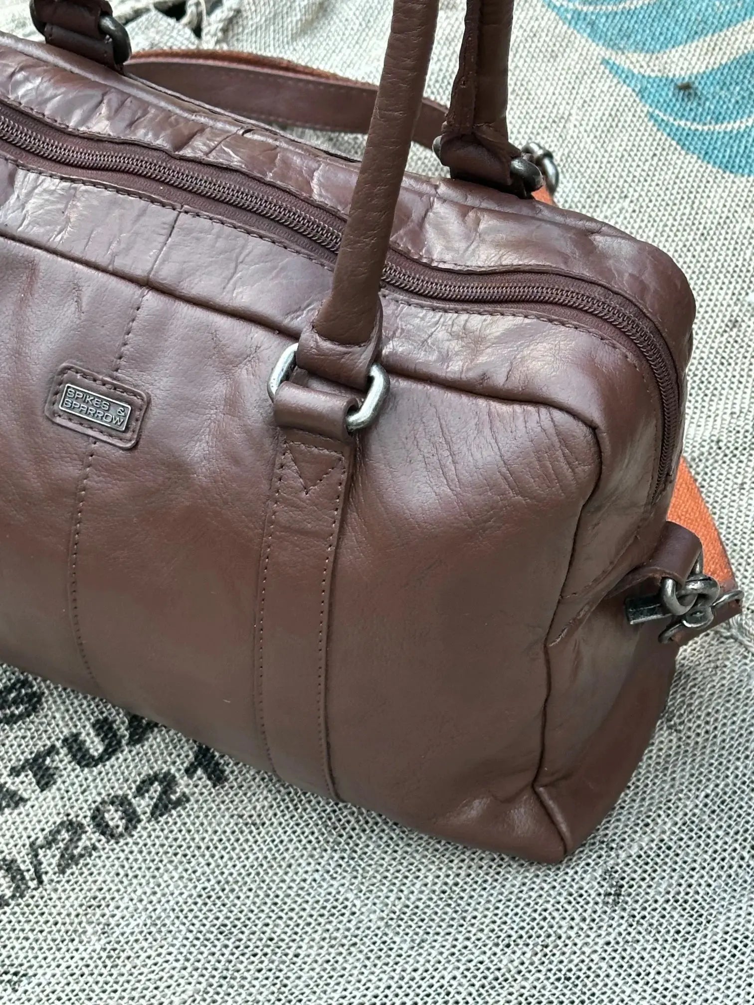 Torebka Spike & Sparrow | ręcznie odnawiana | stan idealny | 100% skóra naturalna - karenlike.com