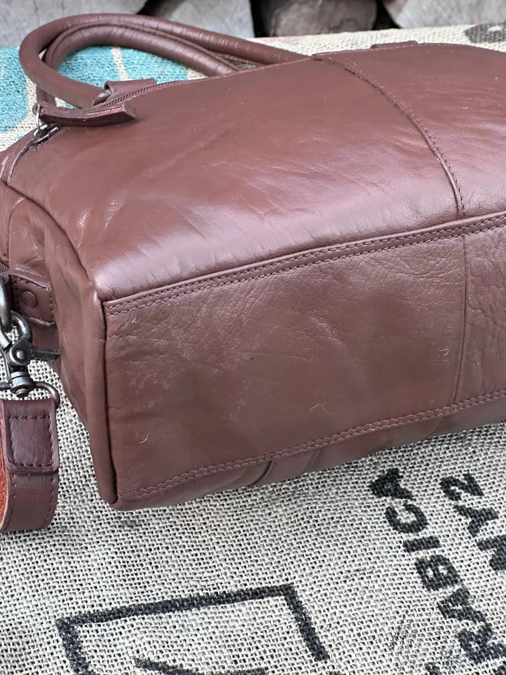 Torebka Spike & Sparrow | ręcznie odnawiana | stan idealny | 100% skóra naturalna - karenlike.com