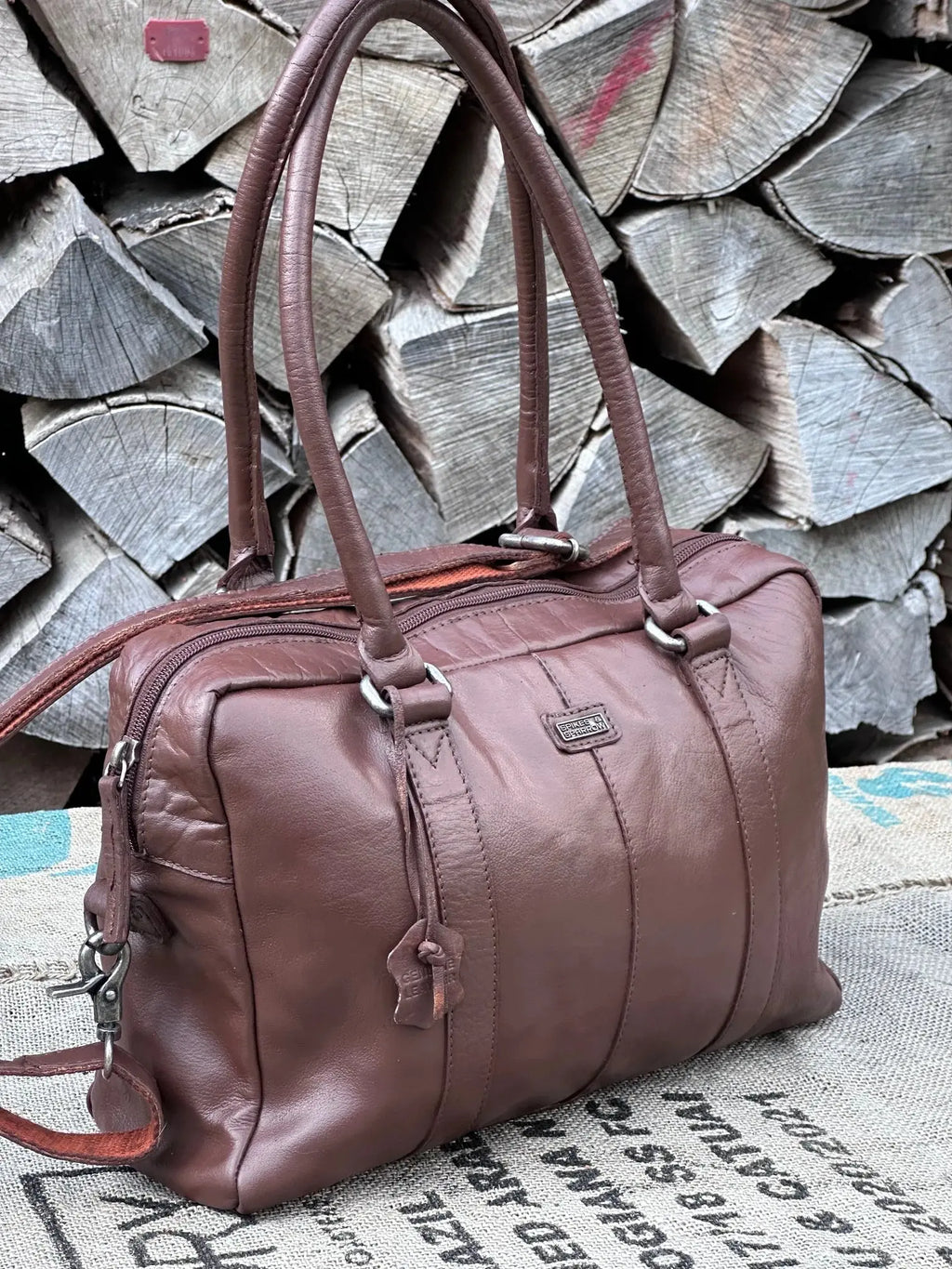 Torebka Spike & Sparrow | ręcznie odnawiana | stan idealny | 100% skóra naturalna - karenlike.com