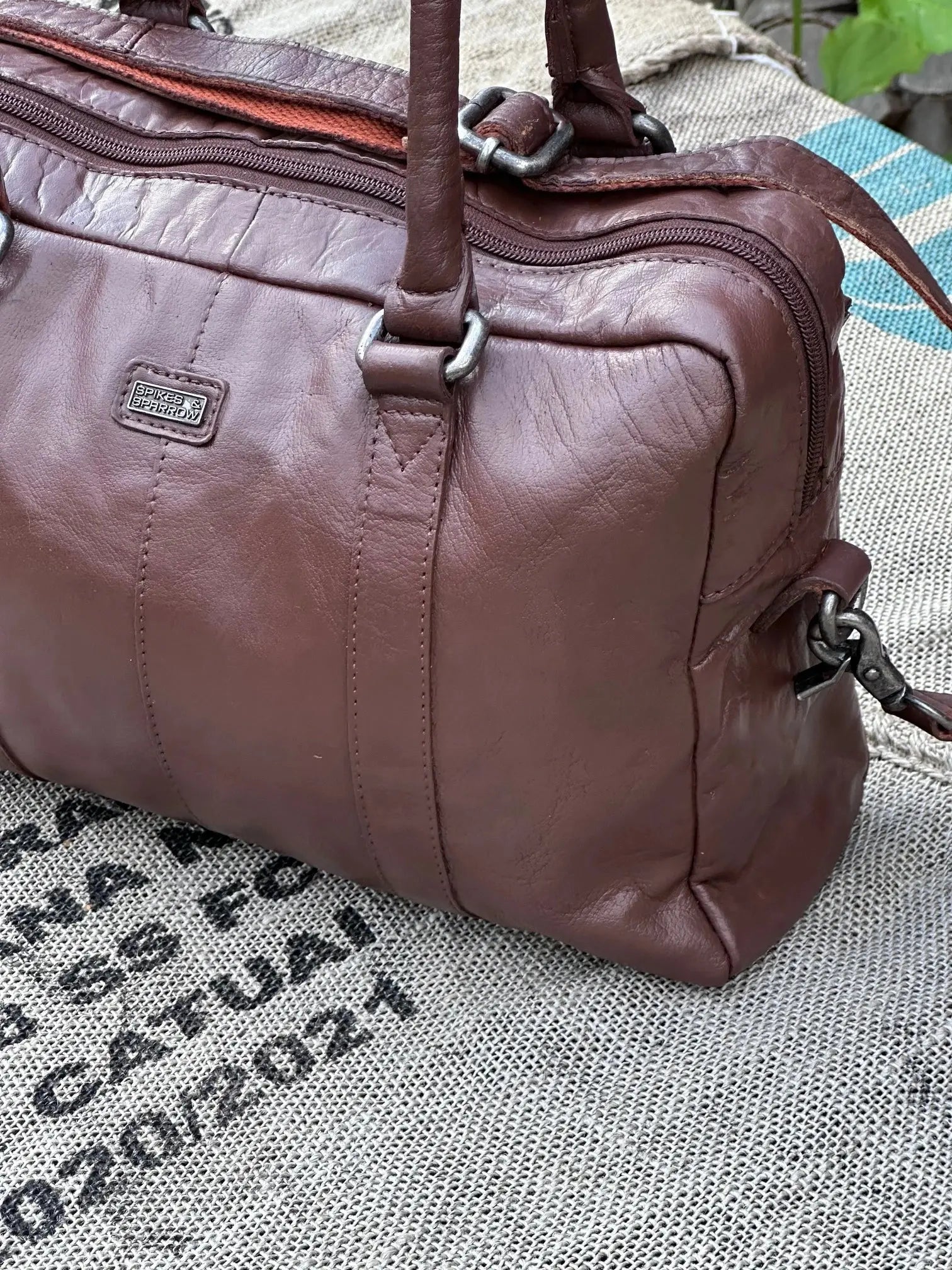 Torebka Spike & Sparrow | ręcznie odnawiana | stan idealny | 100% skóra naturalna - karenlike.com