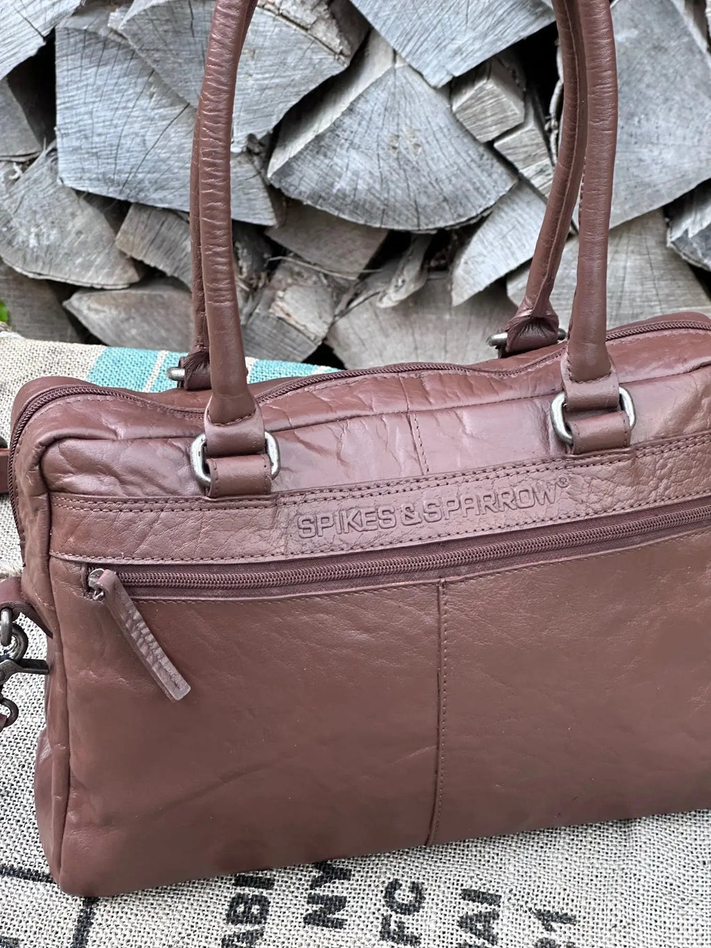 Torebka Spike & Sparrow | ręcznie odnawiana | stan idealny | 100% skóra naturalna - karenlike.com