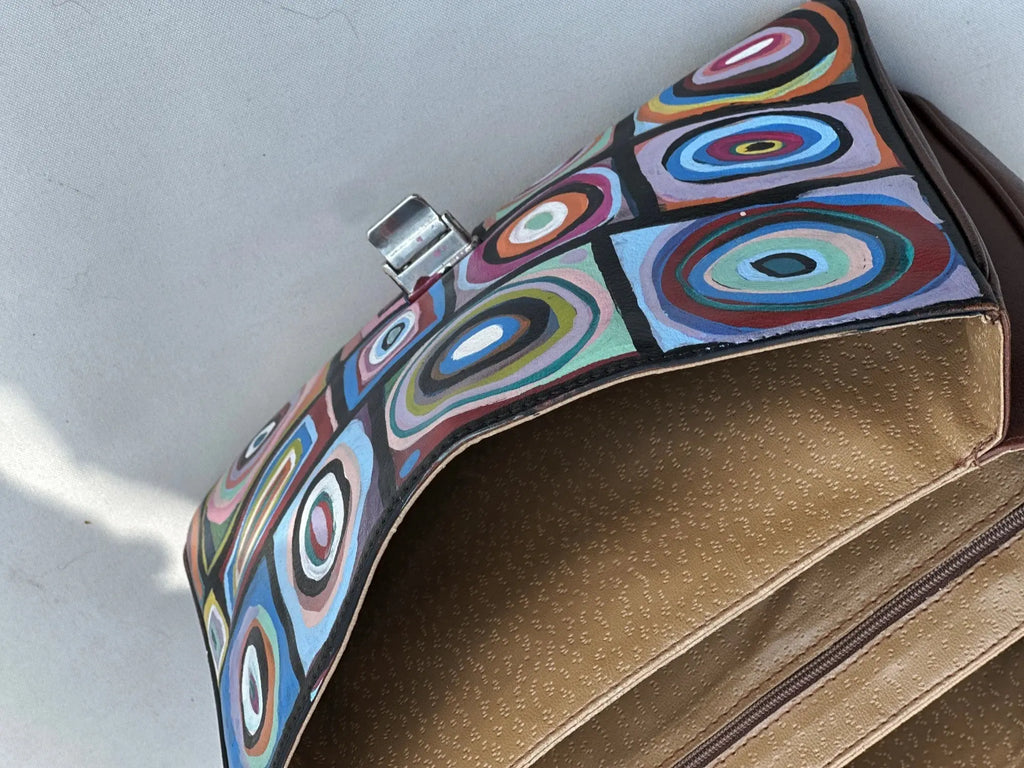 Torebka Vintage Do Ręki Ręcznie Malowana - karenlike.com