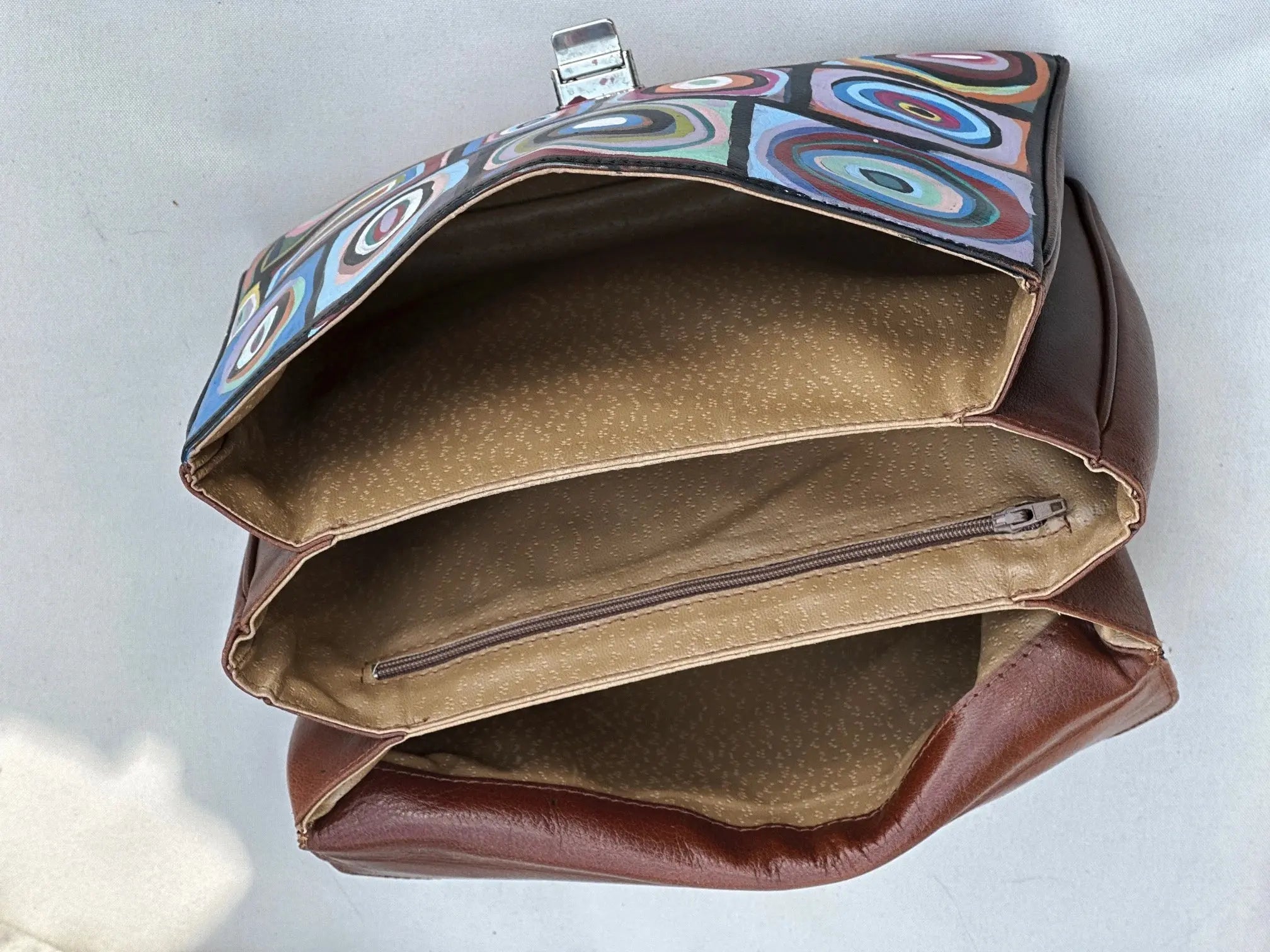 Torebka Vintage Do Ręki Ręcznie Malowana - karenlike.com