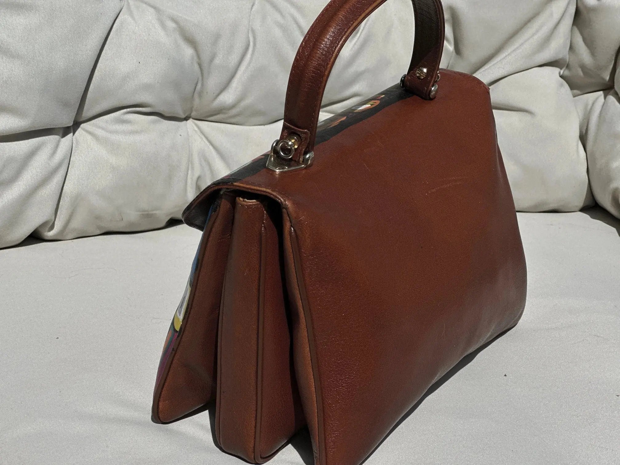 Torebka Vintage Do Ręki Ręcznie Malowana - karenlike.com