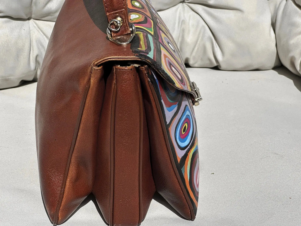 Torebka Vintage Do Ręki Ręcznie Malowana - karenlike.com