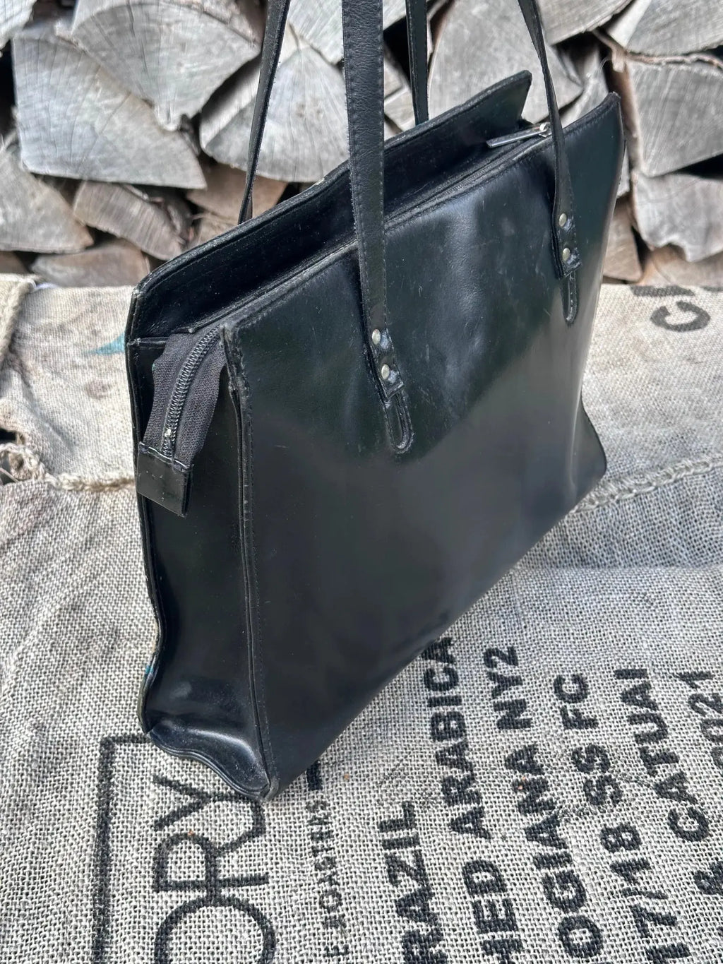 Torebka Vintage – ręcznie malowana | stan idealny | 100% skóra naturalna - karenlike.com