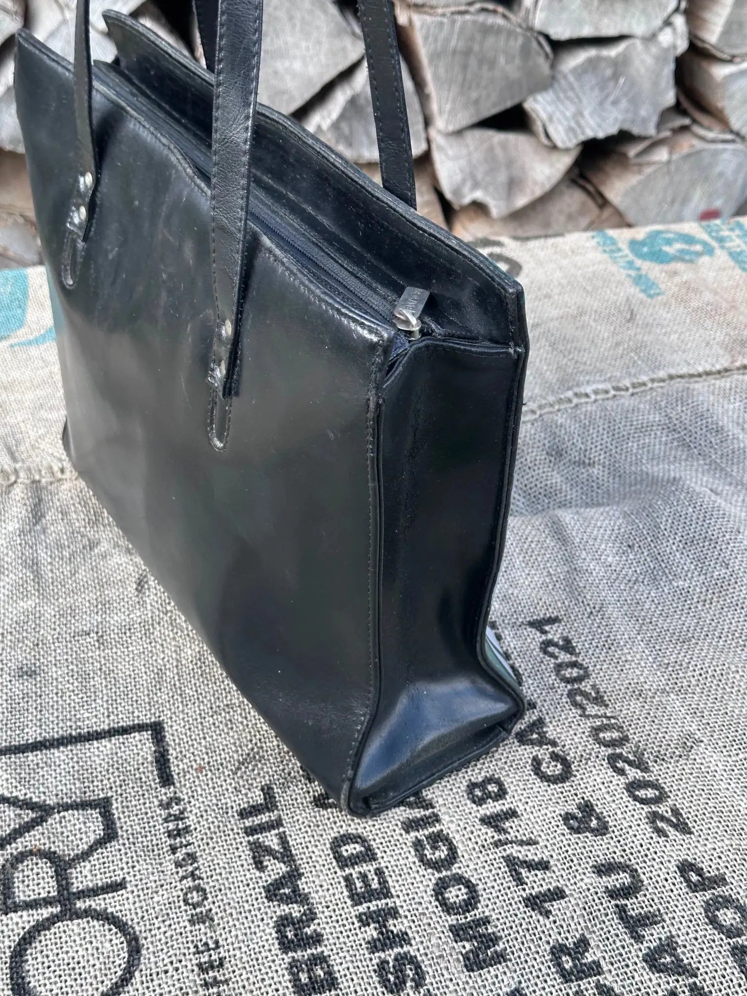 Torebka Vintage – ręcznie malowana | stan idealny | 100% skóra naturalna - karenlike.com