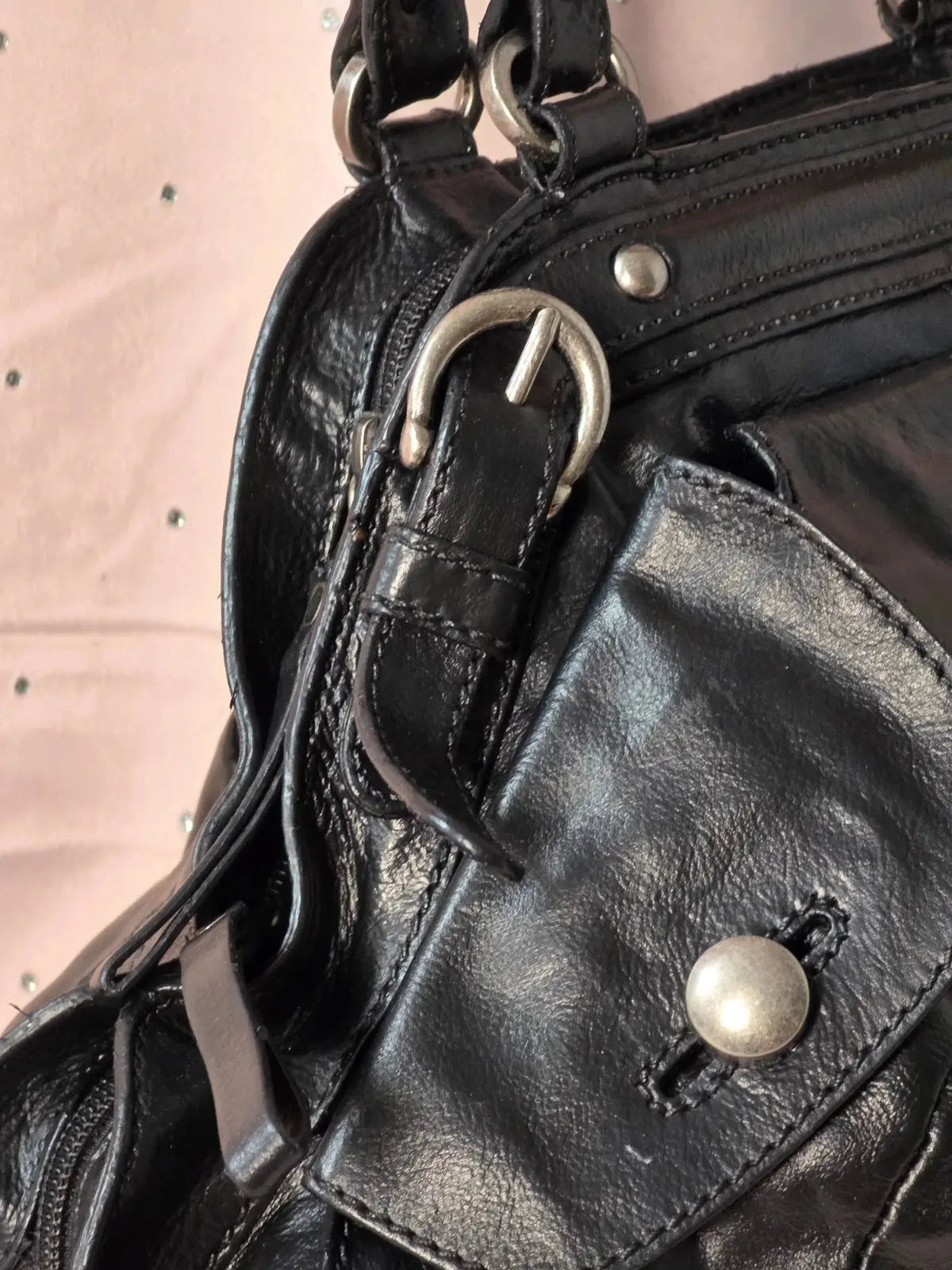 Torebka XL Coccinelle Vintage Skórzana 100% Oryginał – Stan Idealny Po Renowacji Koloru - karenlike.com