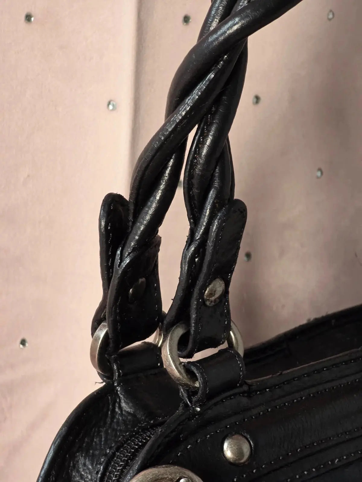 Torebka XL Coccinelle Vintage Skórzana 100% Oryginał – Stan Idealny Po Renowacji Koloru - karenlike.com