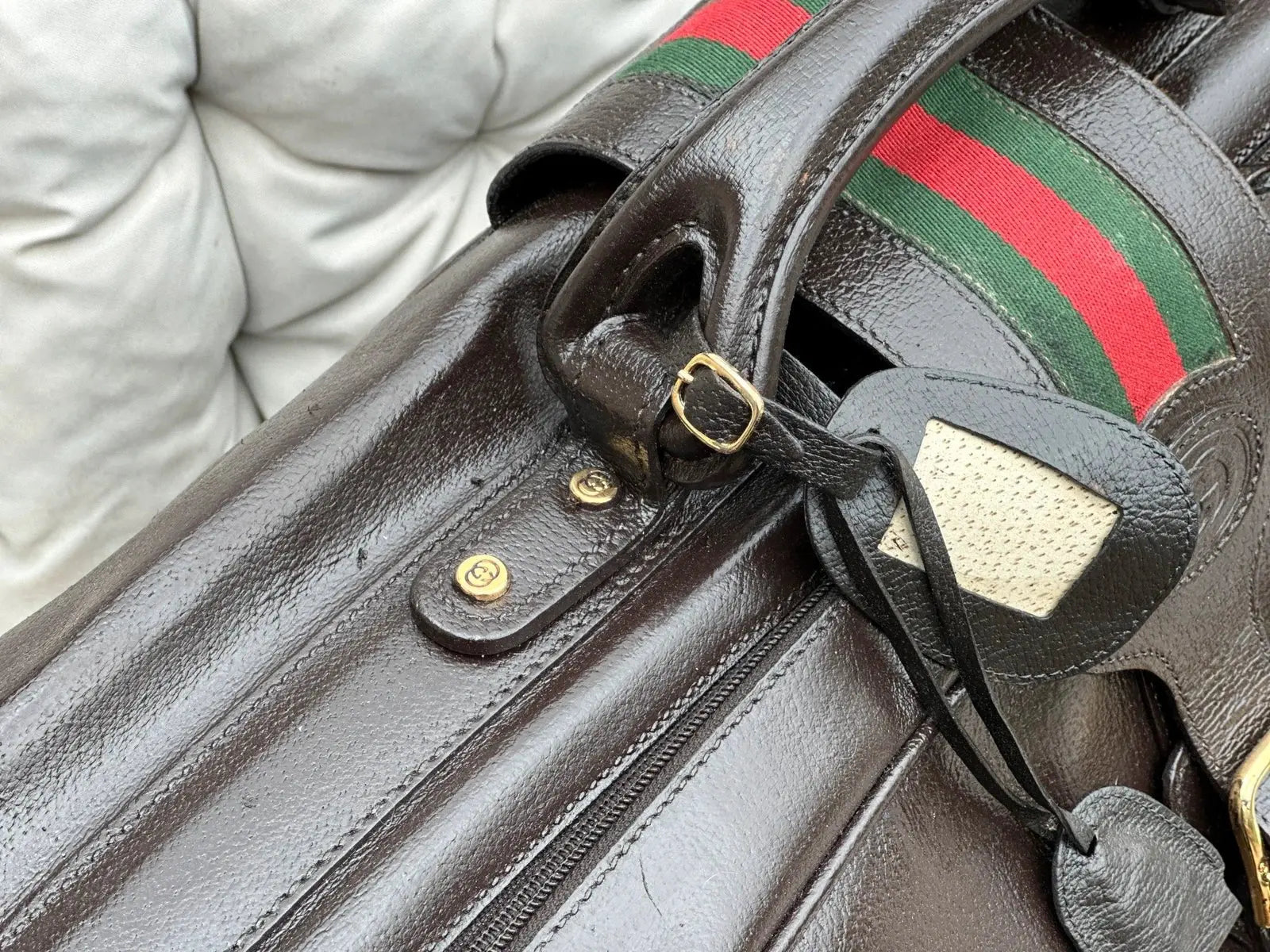 Walizka podróżna Gucci – lata 70., stan idealny - karenlike.com